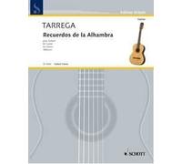 Recuerdos de la Alhambra Francisco Tárrega Book [Softcover] Guitar Schott Music