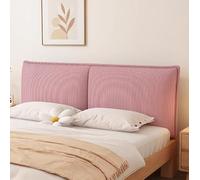 Recular Velvet Headboard Pillow 120x60x10cm Removable Cover Solid Color with Stripe Pattern Wall Mounted Bed Backrest Cush Soft Lumbar Support for Sofa