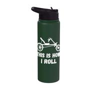 Recumbent Bicycle This is How I Roll Recumbent Bike Triker Stainless Steel Insulated Water Bottle