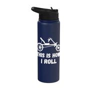Recumbent Bicycle This is How I Roll Recumbent Bike Triker Stainless Steel Insulated Water Bottle