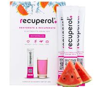Recuperol - Hydration Drink Mix, Watermelon, Pack of 8 - Electrolyte Powder for Rehydration & Recovery - with Zinc, Vitamin C, B12, D3 & Potassium - Vegan, Sugar Free & Low Calorie