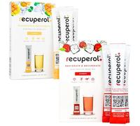 Recuperol Rehydration & Recovery Electrolytes Powder, Dehydration Supplement, 12 Sachets, Replace Electrolytes & fluids, Zinc, Vitamin C, B12, D3, Potassium, Cherry & Mango Variety Bundle