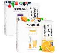 Recuperol Rehydration & Recovery Electrolytes Powder, Dehydration Supplement, 40 Sachets, Replace Electrolytes & fluids, Zinc, Vitamin C, B12, D3, Potassium, Orange & Mixed Berry Variety Bundle