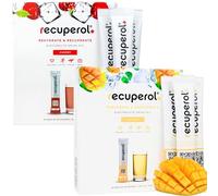 Recuperol Rehydration & Recovery Electrolytes Powder, Dehydration Supplement, 40 Sachets, Replace Electrolytes & fluids, Zinc, Vitamin C, B12, D3, Potassium, Cherry & Mango Variety Bundle