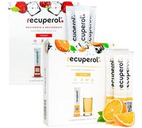 Recuperol Rehydration & Recovery Electrolytes Powder, Dehydration Supplement, 40 Sachets, Replace Electrolytes & fluids, Zinc, Vitamin C, B12, D3, Potassium, Cherry & Orange Variety Bundle