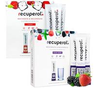 Recuperol Rehydration & Recovery Electrolytes Powder, Dehydration Supplement, 40 Sachets, Replace Electrolytes & fluids, Zinc, Vitamin C, B12, D3, Potassium, Cherry & Mixed Berry Variety Bundle