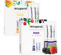 Recuperol Rehydration & Recovery Electrolytes Powder, Dehydration Supplement, 80 Sachets, Replace Electrolytes & fluids, Zinc, Vitamin C, B12, D3, Potassium, Mango & Mixed Berry Variety Bundle