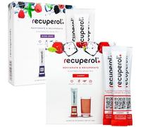 Recuperol Rehydration & Recovery Electrolytes Powder, Dehydration Supplement, 80 Sachets, Replace Electrolytes & fluids, Zinc, Vitamin C, B12, D3, Potassium, Cherry & Mixed Berry Variety Bundle