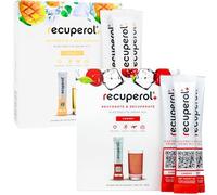 Recuperol Rehydration & Recovery Electrolytes Powder, Dehydration Supplement, 80 Sachets, Replace Electrolytes & fluids, Zinc, Vitamin C, B12, D3, Potassium, Cherry & Mango Variety Bundle