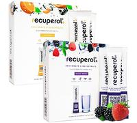 Recuperol Rehydration & Recovery Electrolytes Powder, Dehydration Supplement, 80 Sachets, Replace Electrolytes & fluids, Zinc, Vitamin C, B12, D3, Potassium, Orange & Mixed Berry Variety Bundle