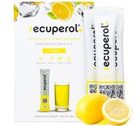 Recuperol Rehydration & Recovery Electrolytes Powder Supplement for Dehydration, 8 Sachets, Replace Mineral Salts & Fluids, Zinc, Vitamin C, B12, D3, Potassium, Natural Lemon Flavour