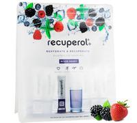 Recuperol Rehydration & Recovery Electrolytes Powder Supplement for Dehydration, Replace Electrolytes (Mineral Salts) & fluids, Zinc, Vitamin C, B12, D3, Potassium, Mixed Berry - 90 Sachets