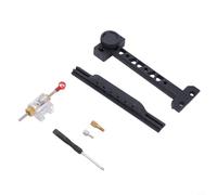 Recurve Bow Sight Adjustable Accessory with Worm Gear Windage Fine Tuning Ring Pin Dot, for Right Left Hand Hunters Beginners Target Black