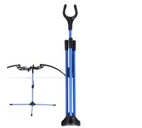 Recurve Bow Stand - Folding Metal Floor Stand, Non-Slip Rubber Feet, Quick Setup Design | Sturdy Archery Holder for Target Stand, Hunting, Outdoor Exercises