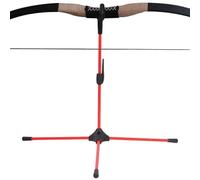 Recurve bowStand - Foldable Metal Ground Stand, Anti-Slip Rubber Feet, Quick Setup Design | Stable Archery Holder for Target Range Hunting Outdoor Practice