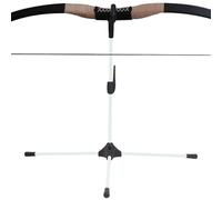 Recurve bowStand - Foldable Metal Ground Stand, Anti-Slip Rubber Feet, Quick Setup Design | Stable Archery Holder for Target Range Hunting Outdoor Practice