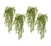 RECUTMS 4PCS Artificial Yellow Lavender Fake Hanging Plants Ivy for Outdoor | UV Resistant,Plastic,Trailing Greenery Garland,Home,Room,Garden,Wedding,Front Porch,Patio,Farmhouse,Indoor Decor(29in)