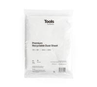 Recyclable Dust Sheet 3.65m x 3.65m (12ft x 12ft) for Decorating & Painting to Cover Floor & Furniture, Plastic Sheet, Waterproof, Reusable, Floor Covering Plastic Sheeting for Paint & Dust - Hemway