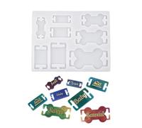 Recyclable Elastomer Pet Identity Cast Crafting Customizable Collar Identifiers with Rosin Epoxy Clay Art Materials Tradition Pet Name Label Elastomer