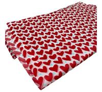 Recyclable Packaging Paper - 50 Sheets with Heart Patterns, 50x35cm Holiday Wrap for Valentine's, Birthday, Christmas