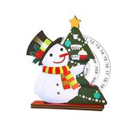 Recyclable Wooden Christmas Arrival Calendar Easy Assembly Celebratory Countdown Deck for Sitting Room Bedroom Family Participatory Arrival Calendar