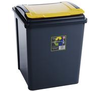 Recycle Bin Slate/Yellow 50L