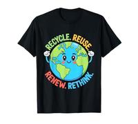 Recycle Reuse Renew Rethink Earth Day Boy Toddler Teacher T-Shirt