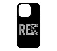 Recycle Reuse Renew Rethink Earth Day Environmental Activism Case for iPhone 14 Pro