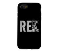 Recycle Reuse Renew Rethink Earth Day Environmental Activism Case for iPhone SE (2020) / 7/8