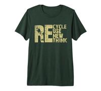 Recycle Reuse Renew Rethink Earth Day Environmental Activism Premium T-Shirt