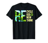 Recycle Reuse Renew Rethink Earth Day Environmental Quote T-Shirt