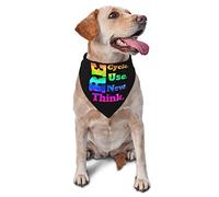 Recycle Reuse Renew Rethink Spring Dog Bandanas Boy Bulk Puppy Kerchief Adjustable Soft Triangle Bibs Accessories for Small Medium Large Dogs Cats White