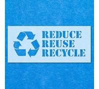 Recycle Sign Stencil: Mylar Airbrush Wall Art Painting Crafts - 190 Micron| DIY-A4 Stencil - Design Size (95mm 255mm)