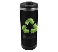 Recycle Symbol Earth Day Stainless Steel Travel Tumbler Vacuum Insulated Mug with Lid Reusable Coffee Cup Gifts for Women Men