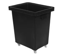 Recycled Bottle Skip 150ltr Black | Bar Truck, Glass Recycling Bin, Stackable Skip - Made from Recycled Polymer Plastic