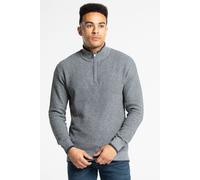 Recycled Cotton Blend 1/4 Zip Jumper Kensington Eastside Charcoal XL