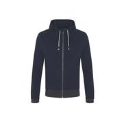 Recycled cotton zip-up hoodie Ecologie Okavango Bleu M
