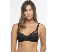 Recycled Cross Your Heart Feminine Bra Black