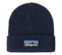Recycled Fiber Logo Beanie Navy blue one size