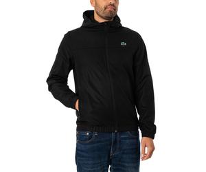 Recycled Fiber Zipped Hooded Jacket Black S
