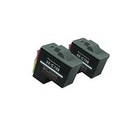 Recycled for Lexmark X 2250 Ink Cartridges Set Black - No.16 / No.17 - Inhalt: 2 x 12 ml