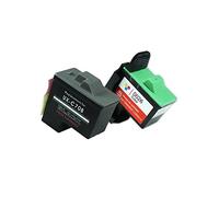 Recycled for Lexmark Z 25 Ink Cartridges Set Black, Cyan, Magenta, Yellow - No.16 / No.17 & No.26 / No.27 - Inhalt: 12 ml & 15 ml
