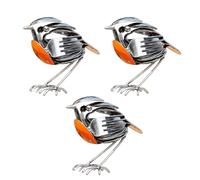 Recycled Fork & Spoon Robin Figurine, 2026 New Metal Robin Bird Sculpture for Indoor Home Garden Ornaments, Handmade Garden Ornament, Country Cottage Accent, Gift for Bird Lovers (3Pcs)