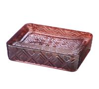 Recycled Glass Soap Dish - Pink