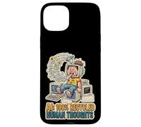 Recycled Human Thoughts AI satire technology coding LML mode Case for iPhone 15 Plus