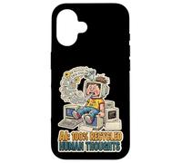 Recycled Human Thoughts AI satire technology coding LML mode Case for iPhone 16