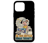 Recycled Human Thoughts AI satire technology coding LML mode Case for iPhone 16 Pro Max