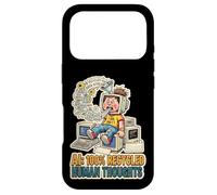 Recycled Human Thoughts AI satire technology coding LML mode Case for iPhone 17 Pro