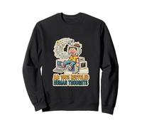 Recycled Human Thoughts AI satire technology coding LML mode Sweatshirt