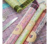 Recycled Newspaper Placemat | Colourful Roll Up Table Mats | Handmade, Fair Trade and Sustainable